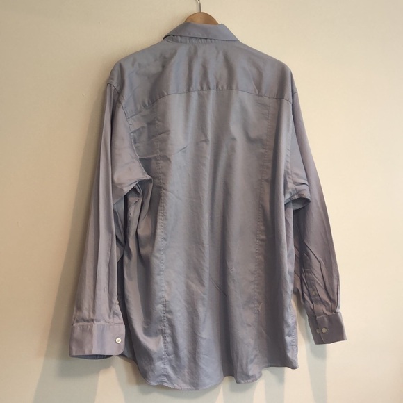 Calvin Klein button down long sleeve men’s XL blue 34-35 neck: 17.5-18 - Picture 5 of 5